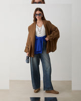 Jacket - Brown - front view