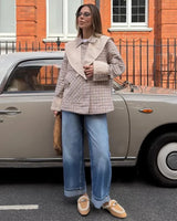 Jacket - Beige - front view