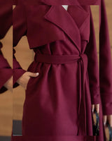 Jacket - Burgundy - detail
