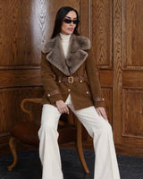 Jacket - Camel - front view