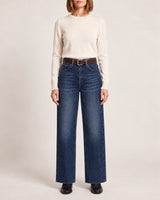 Jeans + Belt - Denim - front view