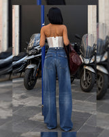 Jeans - Denim - back view