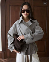 Kensington Check Blazer Jacket - Multi - front view