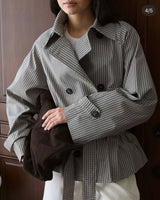Kensington Check Blazer Jacket - Multi - front view