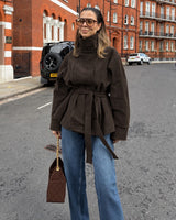 Must Have Suede Jacket - Brown - front view