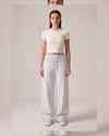 Pants - Grey - front view