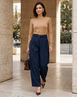 Pants - Navy - front view