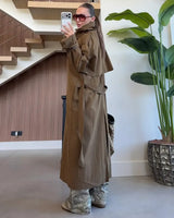 Perfect Fall Trenchcoat + Belt - three-quarter view