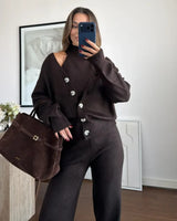 Set 3PC - Brown - front view