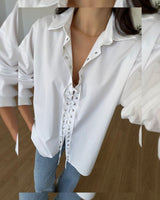 Shirt - White - front view