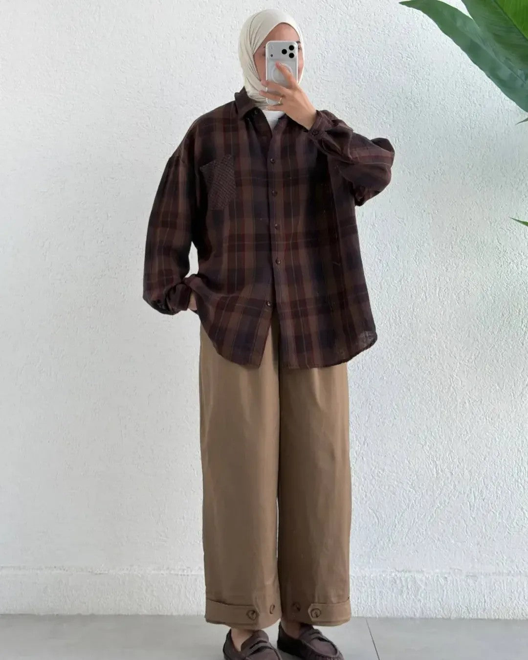 Shirt - Brown - front view