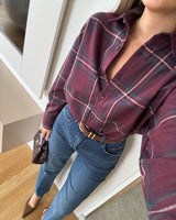 Shirt - Burgundy - front view