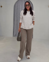 Striped Lounge Set - Zeti - front view