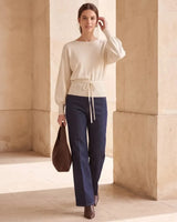 Top + Belt - Off White - front view