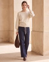 Top + Belt - Off White - front view