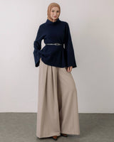 Top + Belt - Navy - front view