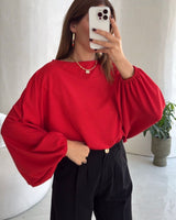 Top - Red - front view