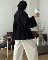 Top - Black - back view
