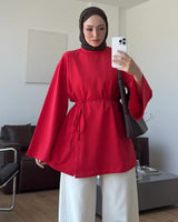 Top - Red - front view