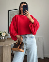 Top - Red - front view