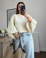 Top - Off White - front view