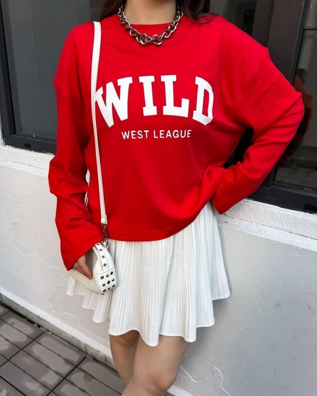 Top - Red - front view