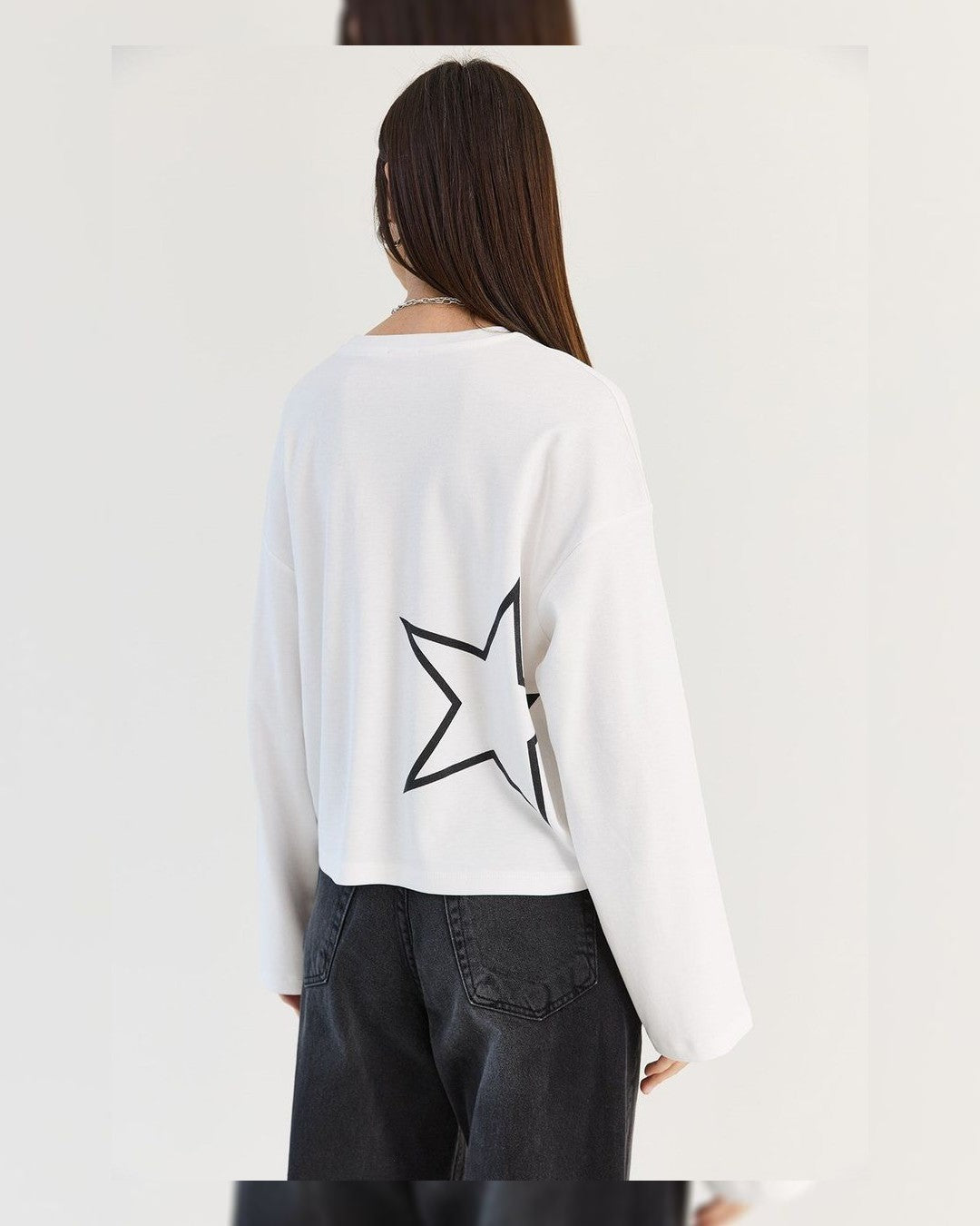Top - White - back view
