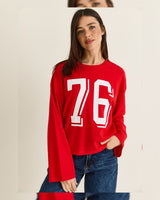 Top - Red - front view