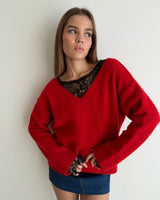 Top - Red - front view