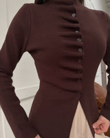 Top - Brown - front view
