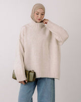 Top - Beige - front view