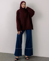 Top - Burgundy - front view