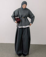 Must Have Turtleneck Sweater - Dark Grey - front view