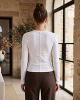 Must Have Basic Top - White - back view