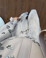 Two Piece Set + Belt - Beige - detail