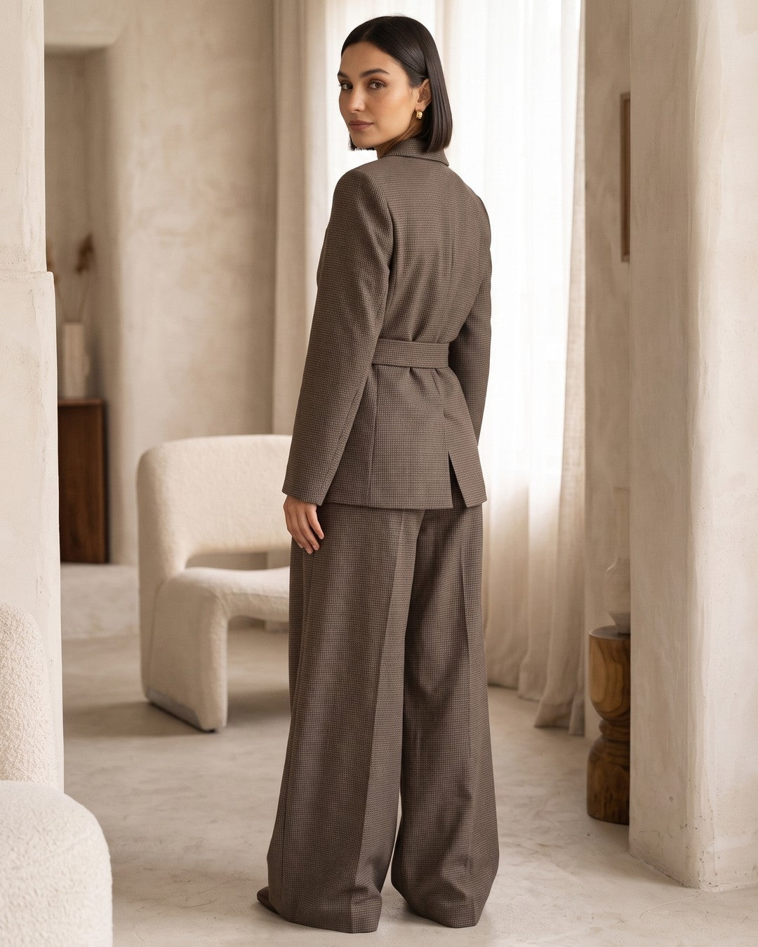 Two Piece Set + Belt - three-quarter view