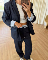 Soft Power Navy Suit - Navy - front view