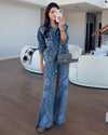Two Piece Set - Denim - front view