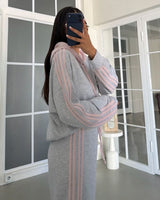 Two Piece Set - Grey - three-quarter view
