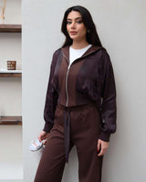 Two Piece Set - Brown - front view