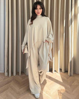 Two Piece Set - Beige - front view