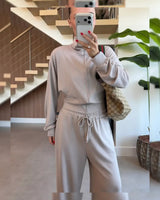 Two Piece Set - Beige - front view
