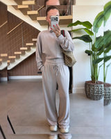 Two Piece Set - Beige - front view