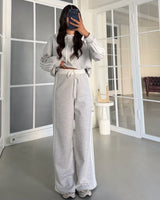 Two Piece Set - Grey - front view