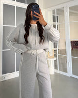 Two Piece Set - Grey - front view