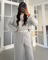 Two Piece Set - Grey - front view