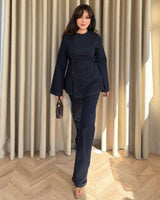 Two Piece Set - Denim - front view