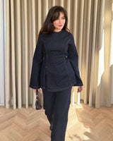 Two Piece Set - Denim - front view