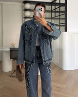 Two Piece Set - Denim - front view
