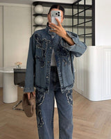 Two Piece Set - Denim - front view